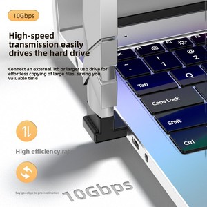Adattatore USB 3.2 Gen 1 Type-C Maschio-Femmina a U, Convertitore ad Alta Velocità 10Gbps, Angolo a 90 Gradi a <span class=keywords><strong>L</strong></span> - Product Image 2