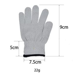 Guantes Conductivos de Fibra de Plata Allesd para Terapia Física, Guantes de Masaje con Electrodos para Electroterapia de Muñeca - Product Image 3