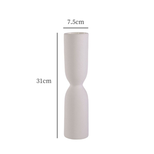 Vasi in Ceramica Bianca Non Smaltata, Decorazioni Moderne <span class=keywords><strong>e</strong></span> Semplici per Casa, Soggiorno, Ufficio, Ornamenti da Tavolo - Product Image 4