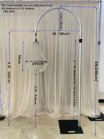 Support de lustre de mariage pour l'extérieur Lustre en cristal Décoration de mariage