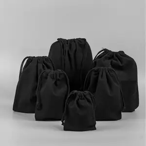 حقيبة برباط من القماش الكتاني فارغة للسفر والتسوق والإعلان بحجم مخصص بسعر الجملة