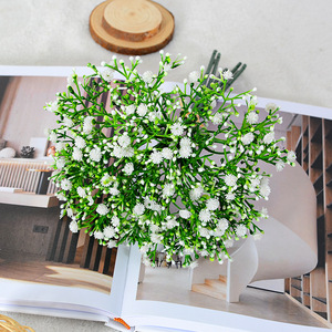 Bouquet de mariage artificiel en gypsophile doux en plastique, idéal pour la photographie en extérieur et la décoration intérieure - Product Image 2