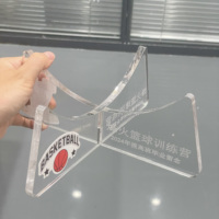 Support de présentation de ballons de basketball en métal transparent personnalisé, épaisseur 8 mm, montage facile DIY, pour comptoir, rangement de ballons de sport, maison, bureau