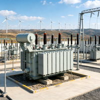 Transformateur immergé dans l'huile à enroulement concentrique triphasé, sortie personnalisée, 6,3 MVA, 110 kV à 35 kV, S18-6300-110