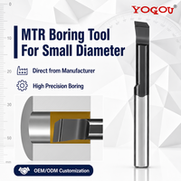 Barre de perçage en carbure durci série MTR pour l'acier allié, outils de perçage CNC pour petits trous, haute performance, miniature personnalisée