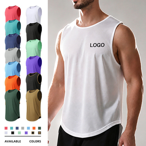 Débardeur de sport pour <span class=keywords><strong>homme</strong></span> en polyester 100% personnalisé, à séchage rapide, <span class=keywords><strong>gilet</strong></span> de fitness d'été, chemise <span class=keywords><strong>sans</strong></span> manches pour la course à pied, le basketball et l'entraînement - Product Image 1