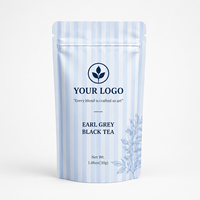 Sachet d'emballage pour poudre de thé Matcha, pochette personnalisée refermable, qualité alimentaire, recyclable, haute barrière, en aluminium, pour thé et café
