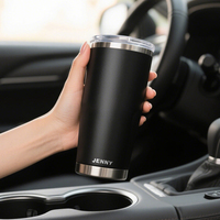 Vaso Térmico de Viaje de Acero Inoxidable con Aislamiento al Vacío de Doble Pared, Moderno, con Recubrimiento en Polvo, de 20oz/30oz, con Tapa para Bebidas Calientes/Frías, con Logotipo Personalizado