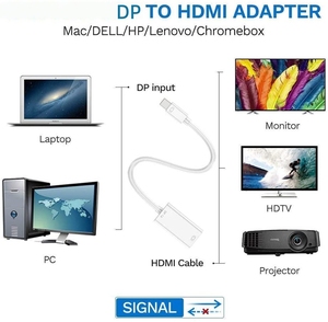 Câble adaptateur Mini DP vers HDMI 4K, convertisseur de port Mini Display DP vers Thunderbolt pour <span class=keywords><strong>Macbook</strong></span> Pro <span class=keywords><strong>Air</strong></span>, projecteur, caméra, <span class=keywords><strong>TV</strong></span>, PC - Product Image 2