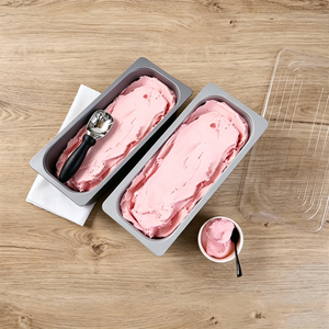Bac à glace noir en <span class=keywords><strong>plastique</strong></span> de 5 <span class=keywords><strong>litres</strong></span> avec couvercle, personnalisable, pour présentoirs de gelato et chariots de congélation - Product Image 6