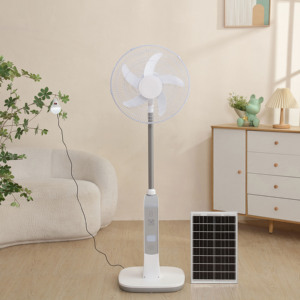Khuyến mãi nóng: Quạt đứng gia đình 16 inch, pin Lithium dung lượng lớn, sạc năng lượng mặt trời DC, tích hợp nhạc, động cơ không chổi than, chất liệu nhựa - Product Image 4