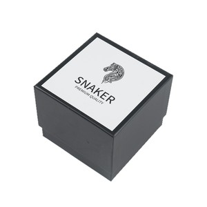 Snaker Premium Quality Gift <b>Box</b> Square Top And Bottom Lid Customizable Size 250gsm Jewelry Packaging - Product Image 5