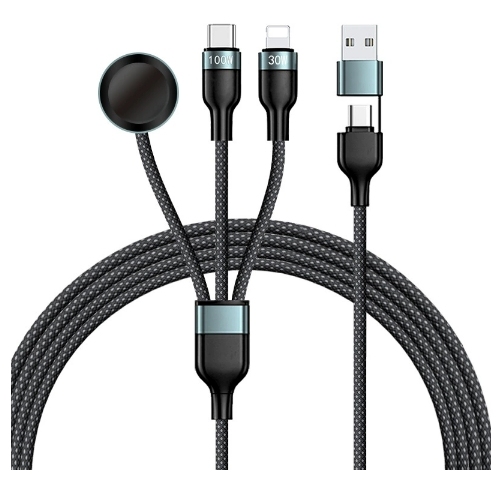 PD 100W 5 1 5A Fully Compatible Eco-Friendly Braided 1.2M Data Cable USB Type-C for iPhone 16 for Watches Printers Computer