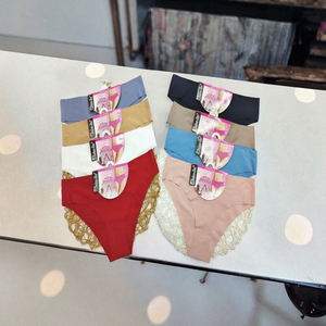 Nuovi Slip Sexy da Donna Taglia M-2XL Modello LAS193 <span class=keywords><strong>con</strong></span> Decorazione in Pizzo, Mutandine Nere a 0,42 Dollari per Ragazze - Product Image 3