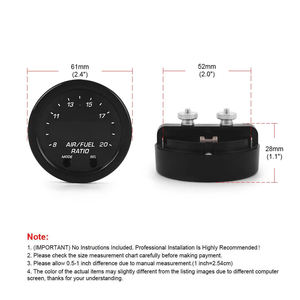 قريبا TODA قطع غيار سيارات أفضل جودة لقياس نسبة وقود الهواء مستشعر سيارة Aem 30-، مقياس نسبة وقود الهواء Vdo للدراجات النارية - Product Image 4