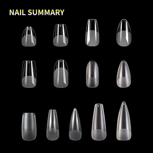 240pcs Flexible Soft Gel <b>Nail</b> Tips Full Cover French Coffin Oval Stiletto ABS Press on <b>Extension</b> <b>Nails</b> - Product Image 4