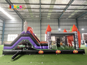 Parcours d'obstacles gonflable sur le thème d'Halloween, château gonflable citrouille pour la vente, idéal pour la fête de la Toussaint - Product Image 5