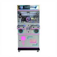 Nouvelle machine à grue métallique pour deux joueurs, une sensation en ligne très prisée, idéale pour les salles d'arcade, centres commerciaux, supermarchés, pour attraper les peluches.