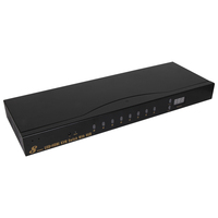 Commutateur KVM HDMI VCOM 1.4 Version 8 voies 4K 30Hz avec télécommande audio IR pour 8 ordinateurs vers 1 moniteur