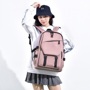 Korean Fashion Casual Large Capacity Nylon New Student All Match Outdoor Travel Computer Air Cushion Straps Zipper <strong>Backpack</strong> - Product Image 2