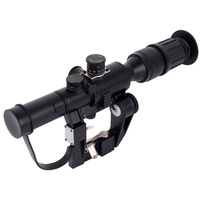 Lunette de visée tactique LUXUN SVD 4x26 longue portée avec réticule de télémétrie en verre et illumination rouge
