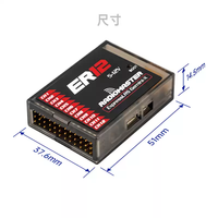   Récepteur PWM ER12 Gemini ELRS 12 canaux double RF 2,4 GHz longue portée Diversity RX pour avion RC à voilure fixe