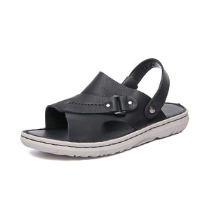 Sandalias de Cuero Vacuno Suave para Hombre, Cosidas a Mano, Verano 2026, Cómodas, 2 en 1, Punta Abierta, Resistentes al Desgaste, Antideslizantes - Product Image 5