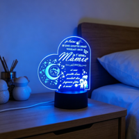 Lampes LED 3D à Illusion Optique Intelligentes 2026 – Mini Lampes de Table/De Bureau LED Créatives en Acrylique Chaud à Thème Dessin Animé – Veilleuses Décoratives