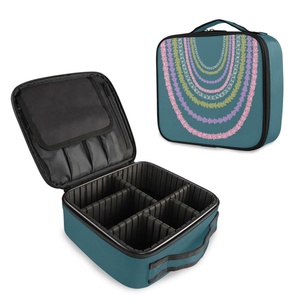 Hawaii Lei Design Square Professional Artist <b>Makeup</b> Brush Box Custom Logo Printing Cosmetic Organizer <b>Storage</b> Box <b>for</b> Women - Product Image 2