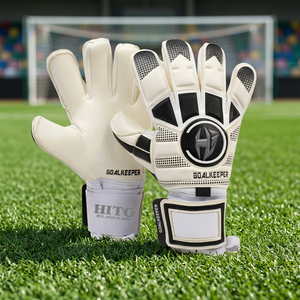 Gants de gardien de but de football confortables très demandés, gants de gardien de but professionnels avec impression par sublimation au dos - Product Image 2