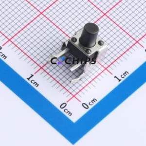 TC-1102N-B-C-B Tactile Switch Switch ( Operating Force: 1.6N )( Switch Length: 6mm )( Switch Width: 6mm ) - Product Image 1