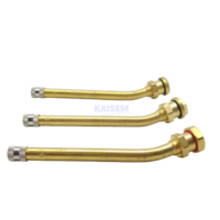 Válvula de Neumático para Camión KAISHENG V3.20.4 V.3.20.6, Nueva, de Aluminio, sin Cámara, con Abrazadera Metálica, de Latón, Resistente al Calor