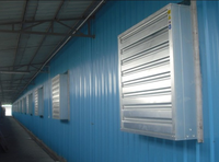 Ventilateurs axiaux en acier de 54 pouces pour le confort des bâtiments d'élevage, ventilation et refroidissement des fermes, ventilateur d'évacuation suspendu