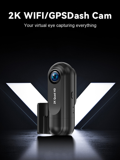 AOEDI AD-V40 Car Camera Dual Lens Dashcam 2k Dash Cam Front and Rear Car DVR with Wifi Loop Recording Car Dash Camera for Cars