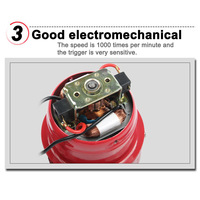 Avertisseur sonore de voiture Air Raid Klaxon électrique 12V 24V 220V Mini alarme voiture camion son moteur électrique Air comprimé klaxon