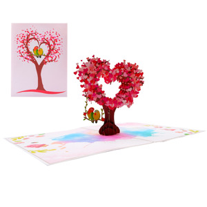 Laser Cut <b>Handmade</b> <b>Paper</b> Handicraft for Thanksgiving Vietnam Style 3D Pop-up Animal Bird Couple Tree Custom - Product Image 1