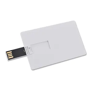 プロモーション名刺USBフラッシュドライブホワイトクレジットカード型メモリドライブバルクUSBスティックペンドライブカードUSB