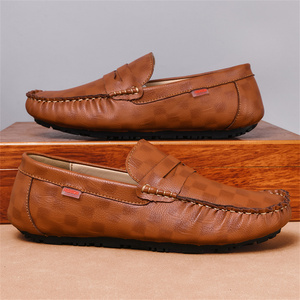 Mocassins Gommino Marron et Noir pour Hommes, Cousus Main, Chaussures de Conduite Décontractées à Semelle <span class=keywords><strong>Souple</strong></span>, Confortables, Respirantes et Antidérapantes - Product Image 2