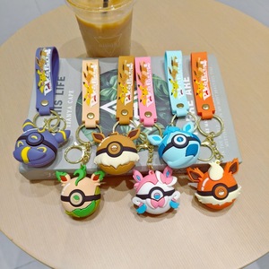 Porte-clés Eevee, adorable poupée en forme de boule d'elfe, pendentif pour sac à dos pour hommes et femmes, décoration, petit cadeau - Product Image 1