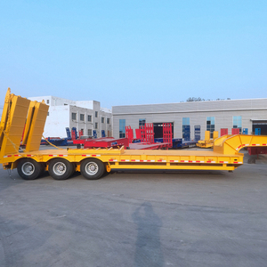 Semi-remorques en acier à plateau pour le transport de machines lourdes Applications polyvalentes - Product Image 2