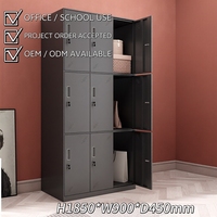 Casier en acier multi-portes avec serrures sécurisées, idéal pour la vente directe en usine, robuste, durable, imperméable et antirouille