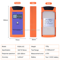 Testeur UV numérique portable pour reptiles, mesureur d'intensité ultraviolette UVA UVB UVC, radiomètre portable pour lampe UV pour reptiles