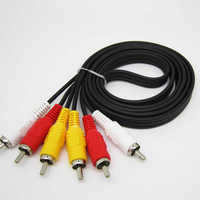 Câble audio-vidéo AV RCA rétro-bit de 1,8 m pour 3 RCA vers prise nickelée DC3,5 mm, câble de jeu