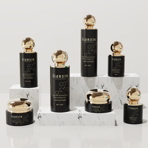 Ensemble d'emballages de luxe pour soins de la peau en forme de boule, flacons pompe en verre de 30 ml, 50 ml, 100 ml, 120 ml, 150 ml avec pots de crème pour le visage de 30 g, 50 g - Product Image 5