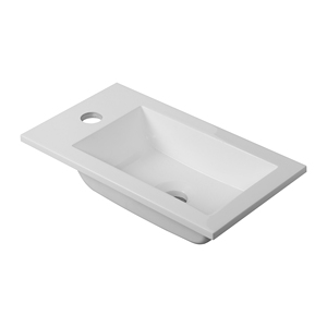 Meuble-lavabo mural moderne noir mat 400 mm résistant à l'eau avec LED pour petite <span class=keywords><strong>salle</strong></span> <span class=keywords><strong>de</strong></span> <span class=keywords><strong>bain</strong></span>, mini-meuble sous-vasque pour appartement - Product Image 5