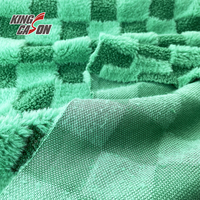Kingcason Vente à Chaud Couleur et Logo Personnalisés Tissu Polaire Sherpa Imprimé à Pile Courte Épaisse et Courte pour Textile Domestique-Coussin