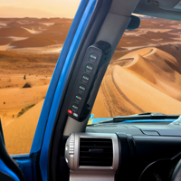 Console d'interrupteurs de phares sans fil multifonction sur mesure LEDIYTE avec poignée de maintien sur pilier pour Toyota FJ Cruiser