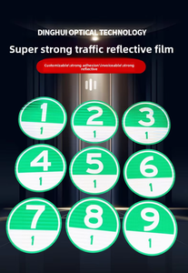 Film réfléchissant de classe IV GB pour marquage routier, numéros de kilométrage pour autoroutes, style identifié, matériau PC, 10cm/20cm - Product Image 2