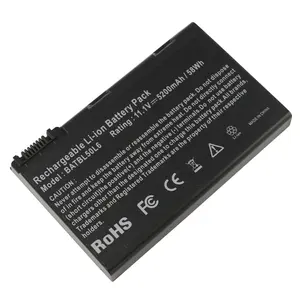 低价笔记本电脑电池5200mAh 11.1V适用于Acer Aspire 5100 3690 BATBL50L6，具有快速运输服务