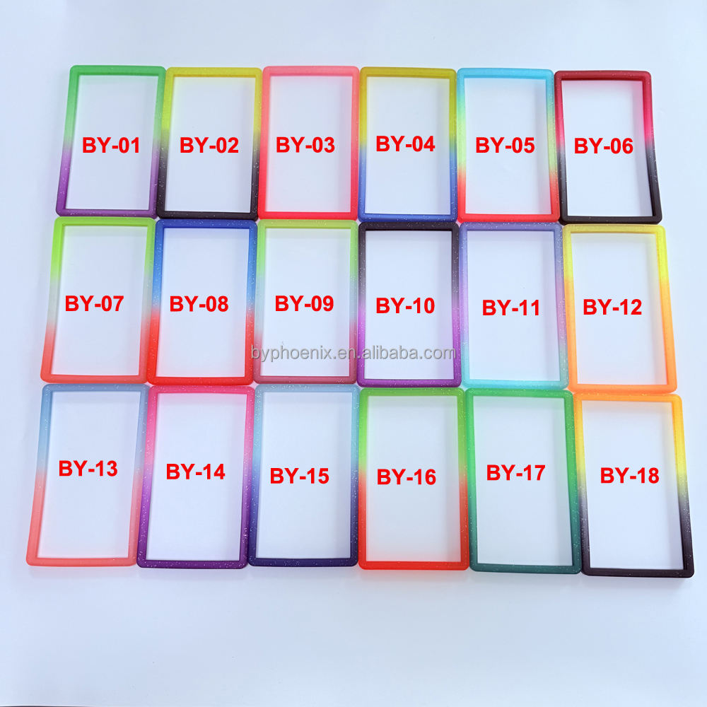 2 สีเขียวไล่ระดับ + ม่วงประกายระยิบระยับ BY-01